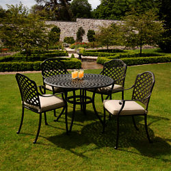 Suntime Buckingham Aluminium 4-Seater Dining Set